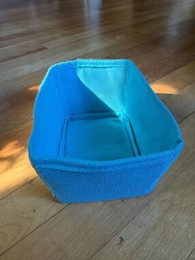 Turquoise Fabric Storage